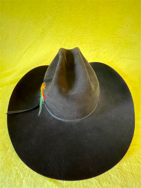 Stetson Stallion Cowboy Hat Size 7 Black Beaver Styl Gem