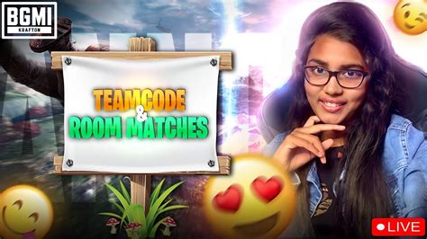 Bgmi Live Tamil Open Room Matches And Teamcode Live Tamil Girl Gamer