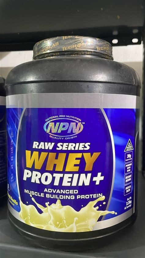 NPN Raw Series Whey Protein Powder Packaging Type Jar Packaging Size