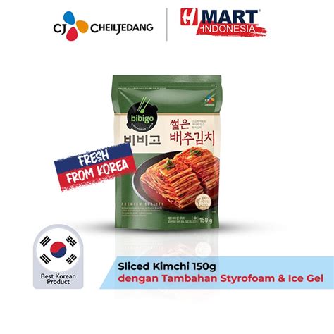 Jual Cj Bibigo Sliced Kimchi 150g Dengan Styrofoam Dan Ice Gel Shopee