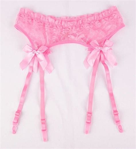 Sheer Lace Thigh Highs Garter Belt Stockings Lingerie Ebay