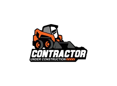 Excavating Skid Steer Logo Vector For Construction Company Heavy