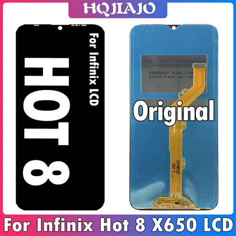 Original For Infinix Hot 8 LCD X650B X650C Display Touch Screen