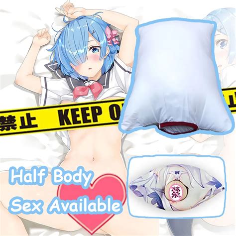 Rem Dakimakura Sex Anime Pillow With Hole Otaku Onahole Dakimakura Waifu Pillow Cover And Core