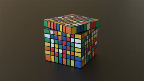 3D Model Animated Rubiks Cube 8x8 - TurboSquid 2081473