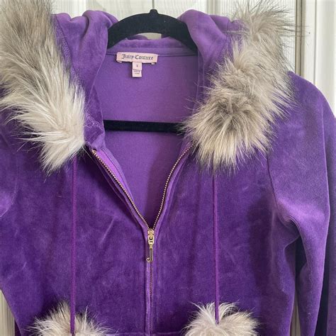 Rare Juicy Couture Fur Trimmed Pom Pom Tracksuit Depop