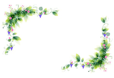 Flower Border Vector Flower Border Clipart Flower Border Corner Png Images