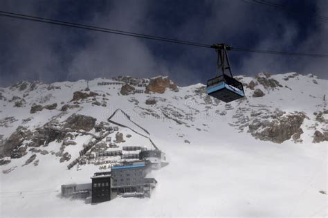 Zugspitze Glacier Cable Car - Cablecar Station Editorial Image - Image ...