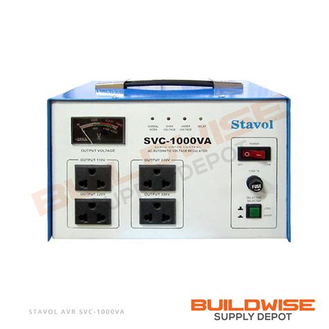 STAVOL AVR ST 1000VA 1000 WATTS AUTOMATIC VOLTAGE REGULATOR Buildwise