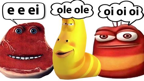 E E Ei Im On Vacation Vs Oi Oi Oi Red Larva Vs Yellow Larva Youtube