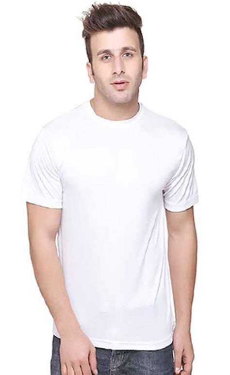 Cotton White Men Plain T Shirt Round Neck At Rs 180 In Sangareddy ID