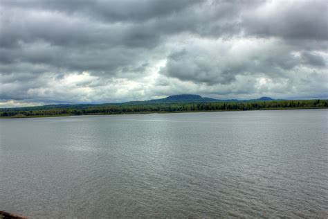 Hills Across The Lake At Lake Nipigon Ontario Canada Image Free