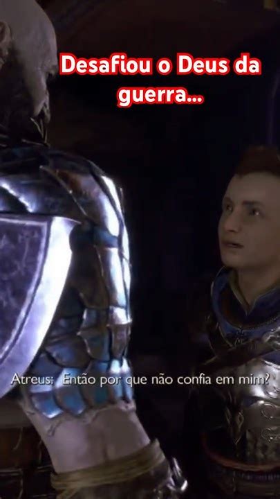 Atreus No Ato De Rebeldia Desafiou Seu Pai Kratos O Deus Da Guerra God