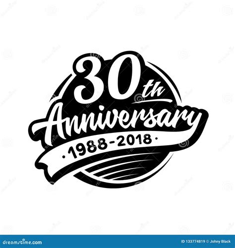 30 Years Anniversary Design Template. Vector and Illustration. 30th ...