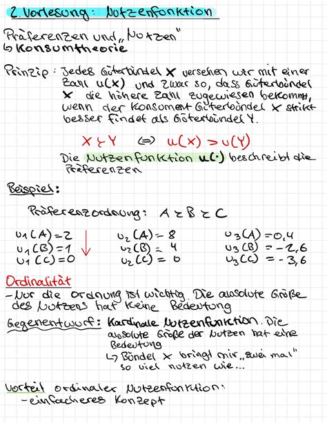 Mikro Zusammenfassung Kapitel 2 Und 3 Vorlesungi