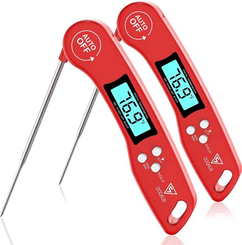 Amazon DOQAUS Digital Meat Thermometer 2 Pack Instant Read Food