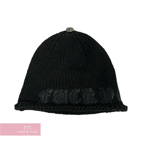 楽天市場BIG PRICE OFFCHROME HEARTS Fuck You Patch Knit Beanie クロムハーツ ファックユーパッチビーニー ニットキャップ ニット帽