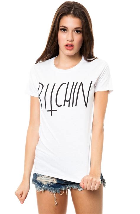 Kill Brand The Plndr Exclusive Bitchin Tee In White Kbwplndr4 Wht Plndr