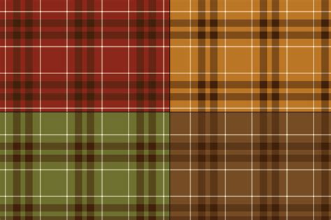 Seamless Autumn Plaids By Melissa Held Designs Thehungryjpeg