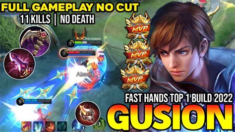 SUPER FAST HAND GUSION AUTO WIN GUSION BEST BUILD 2022 TOP GLOBAL