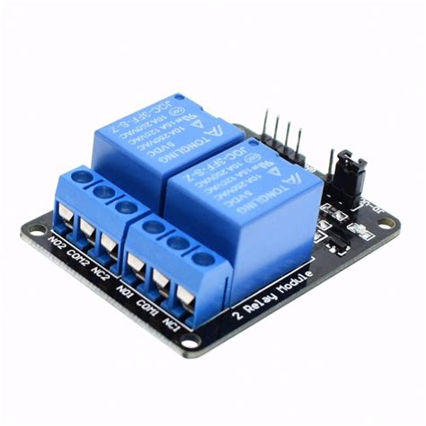 CentIoT 2 Channel 5V 10A Relay With OPTOCOUPLER AC And DC Control