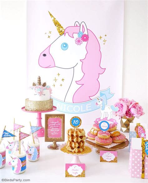 Un Anniversaire Th Me Licorne Decoration Anniversaire Licorne