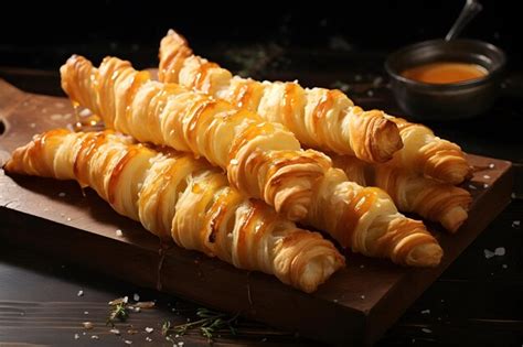 Premium Ai Image Puff Pastry Twists