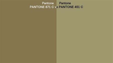 Pantone 871 C Vs Pantone 451 C Side By Side Comparison