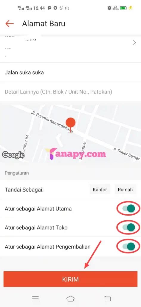 Cara Menghapus Alamat Utama Toko Dan Pengembalian Di Shopee Tanapy