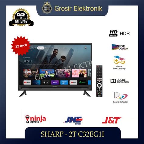 Jual Sharp Led Tv Inch Smart Digital T C Eg I Garansi Di Lapak