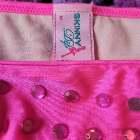 Sexy Hot Pink Bedazzled Bikini Set Women S Depop
