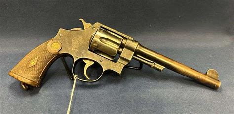 Smith Wesson Mark II Hand Ejector 2nd Model 455 Webley Creamer Auction