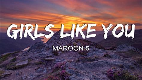 Maroon Girls Like You Lyrics Ft Cardi B Youtube