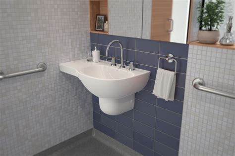 Care 700 Wall Basin With Shelf Germgard® Caroma