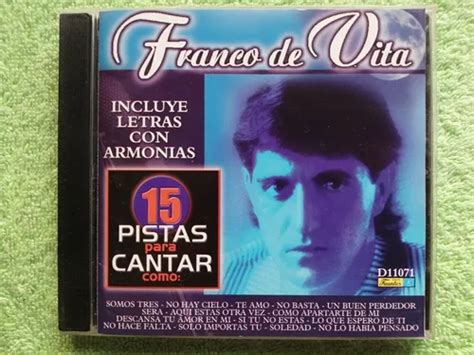 Eam Cd 15 Pistas Para Cantar Como Franco De Vita 2001 Karaok Envío gratis