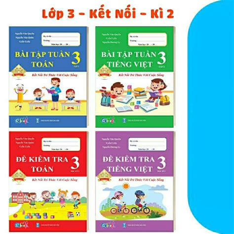 Sách Combo Đề Kiểm Tra Và Bài Tập Tuần Toán Và Tiếng Việt Lớp 3 Kết Nối Tri Thức Với Cuộc