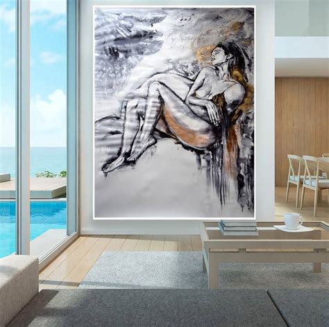 Dreams Nude Woman Ink Drawing By Anna Sidi Yacoub Saatchi Art