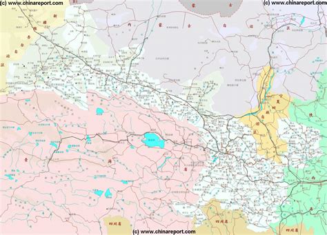 Gansu Province, China - Overview Map 2, by ChinaReport.com