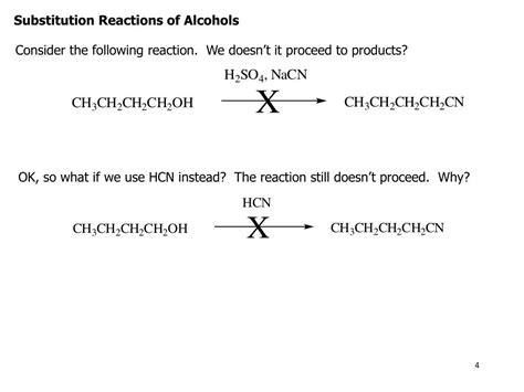 PPT - Substitution Reactions of Alcohols PowerPoint Presentation, free download - ID:3952258