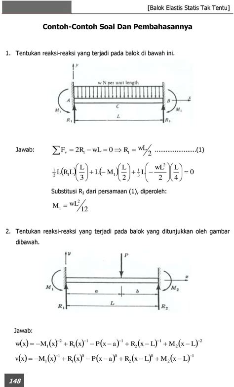 Contoh Soal Balok Gerber Beserta Jawabannya Contoh Soal Mekanika