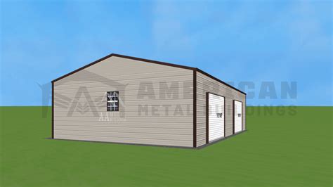 X X Vertical Roof Steel Garage American Metal Buildings