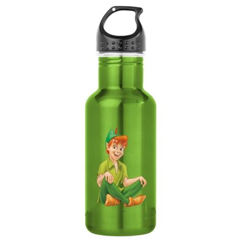 Peter Pan Sitting Down Stainless Steel Water Bottle Zazzle