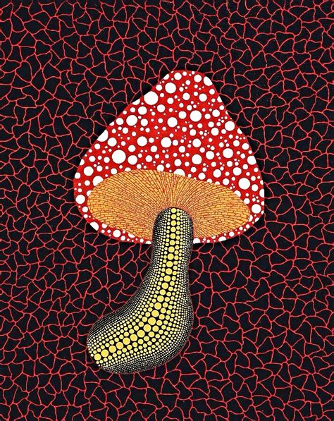 Yayoi Kusama Art And Installation Pop Art Mushroom 2002 Arte