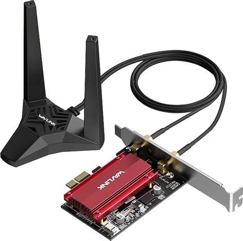 AX5400 WiFi 6E PCIe WiFi Card With Bluetooth 5 3 WAVLINK 5378 Mbps Tri