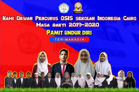 Osis 2019 2020 Pamit Undur Diri Sekolah Indonesia Cairo