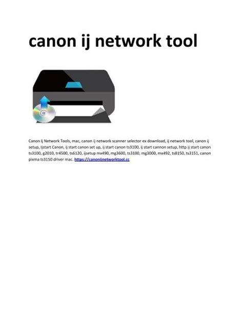 How To Use Canon Ij Network Tool Buildlasopa