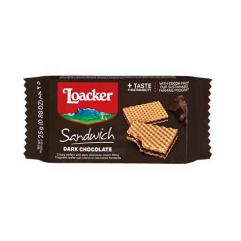 MaxMart Online Loacker Dark Chocolate Sandwich 25g