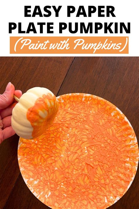 Paper Plate Pumpkin Craft Painting With Pumpkins Simply Full Of