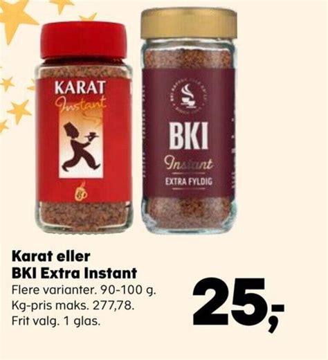 Karat Eller Bki Extra Instant Tilbud Hos Superbrugsen