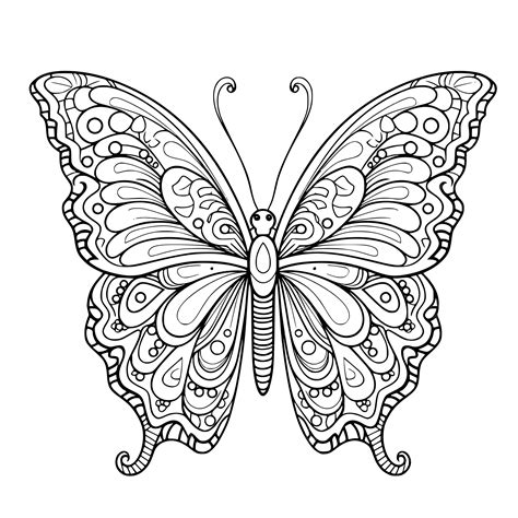 Kids Coloring Fun Butterflies In Flight Vector, Butterfly And Flower Coloring Pages Printable ...